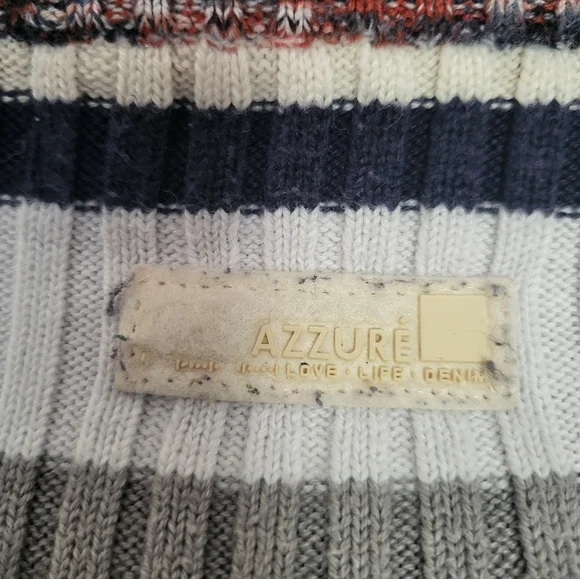 Azzure Denim Women’s Long Sleeve Sweater – Multi-Color, Size Medium - Picture 2 of 5